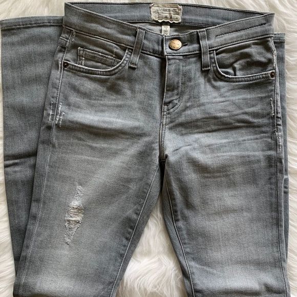 Current/Elliott Grey Skinny Jeans - Picture 4 of 9